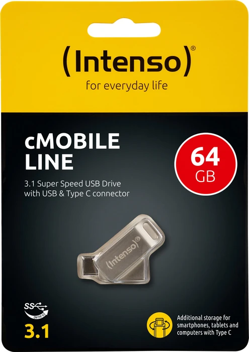 Intenso cMobile Line 64GB, USB-A + USB-C, USB 3.2 Gen 1×1