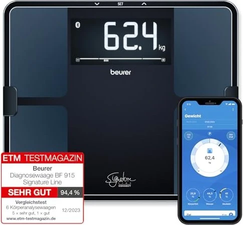 Beurer BF 915 Signature Line digitale Personenwaage schwarz