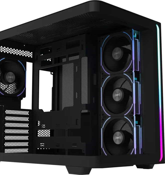 FSP M580 Plus Black, Glasfenster
