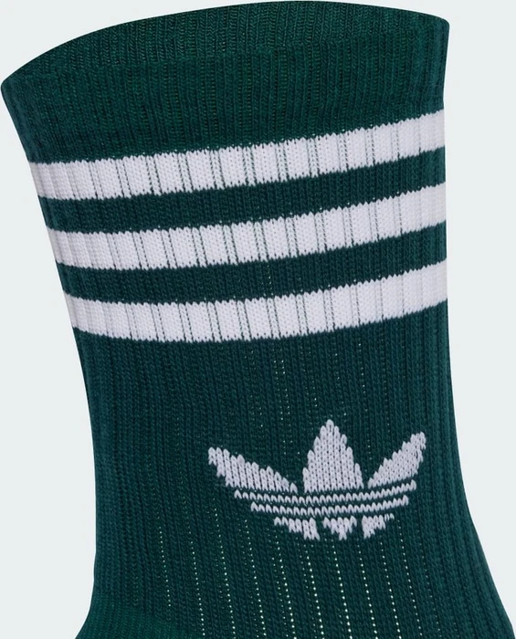 adidas 3-Streifen Crew Socken maroon/aurora ivy/cardboard, 3 Paare
