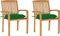 vidaXL Teak Stapelsessel-Set, 2-tlg. Vorschaubild