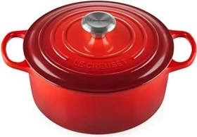 Le Creuset Signature Gusseisen Bräter rund 24cm 4.2l kirschrot