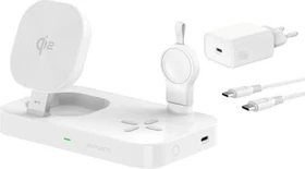 4smarts Qi2 Ladestation Trident mit Charger für Samsung Watch weiß