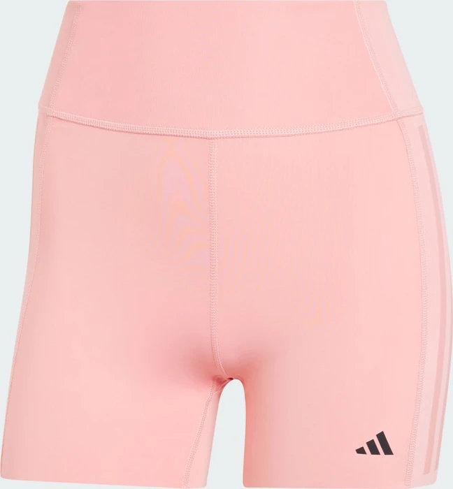 adidas Optime 4-Inch Raw-Cut-Hem Hose lang semi pink spark (Damen)