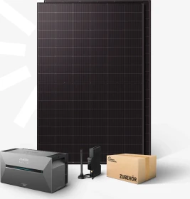 Kleines Kraftwerk Duo XL mit Speicher, 1kWp