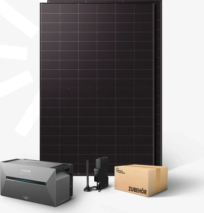 Kleines Kraftwerk Duo XL mit Speicher, 1kWp