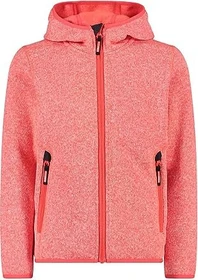 CMP Knit-Tech Meliert Fleece Jacke red fluo/antracite (Junior)