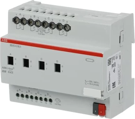 ABB SD/S4.16.1 Schalt-/Dimmaktor 4-fach, 16A, 6TE REG