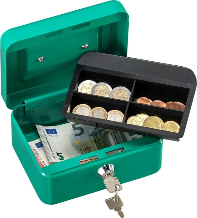 Burg-Wächter Money 5015 Geldkassette, grün, Schlüsselschloss