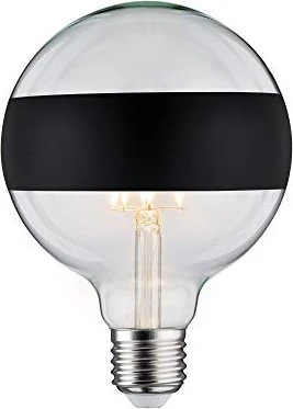 Paulmann Modern Classic Edition LED Globe E27 6.5W/827 warmweiß Ringspiegel schwarz