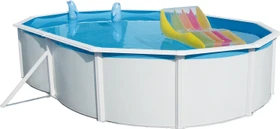 Intex Nuovo de Luxe Duo Stahlwandpool Set oval 730x366x120cm