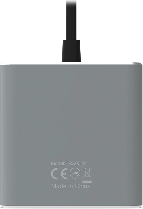 Krux USB-C auf 2x HDMI 4K 30Hz Adapter mit USB PD, USB-C 3.0 [Stecker]