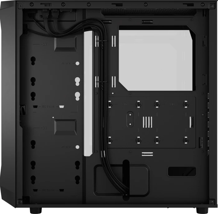 Fractal Design Focus 2, schwarz, Glasfenster