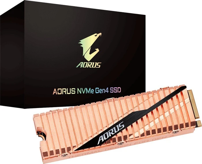 GIGABYTE AORUS NVMe Gen4 SSD 1TB, M.2 2280 / M-Key / PCIe 4.0 x4, Kühlkörper