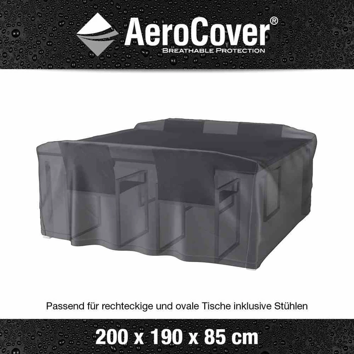 AeroCover Schutzhülle für Gartenmöbel-Sitzgruppe 2000x1900x850mm