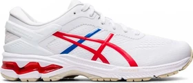 Asics Gel-Kayano 26 white/classic red (Herren)