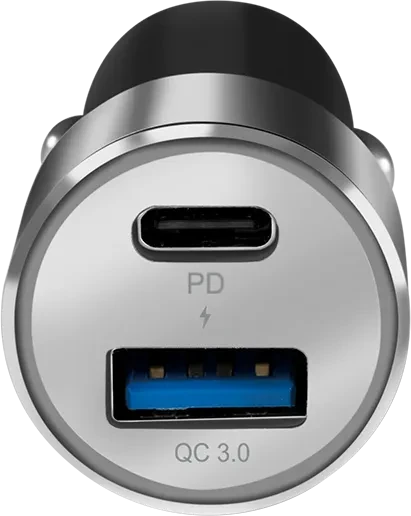 LogiLink Kfz-Ladeadapter mit USB-C 36W grau/silber