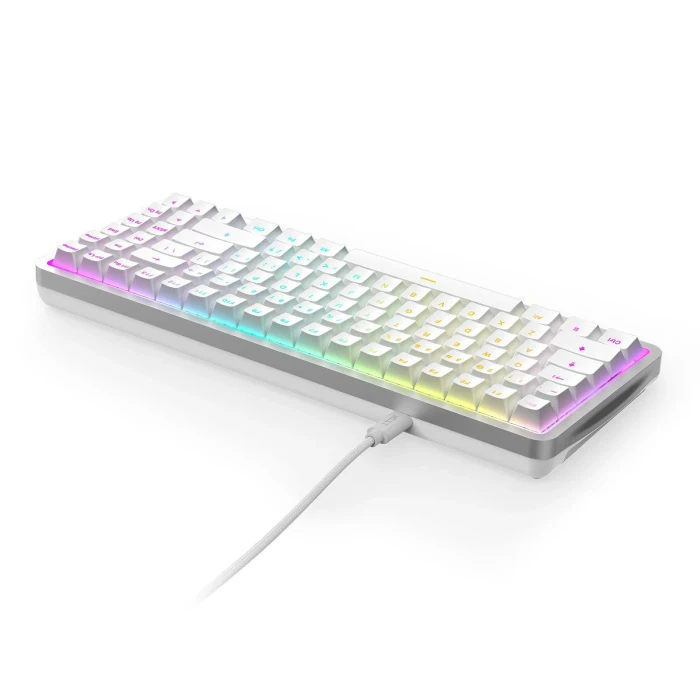 NZXT Function Elite MiniTKL, matt weiß, LEDs RGB, hot-swap, NZXT Magnetic, USB, DE