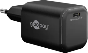 Wentronic Goobay USB-C PD GaN Fast Charger Nano (65W) schwarz