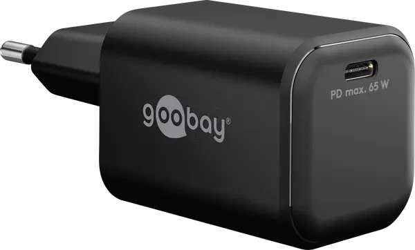 Wentronic Goobay USB-C PD GaN Fast Charger Nano (65W) schwarz
