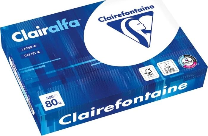 Clairefontaine Clairalfa Universalpapier matt hochweiß, A4, 100g/m², 500 Blatt