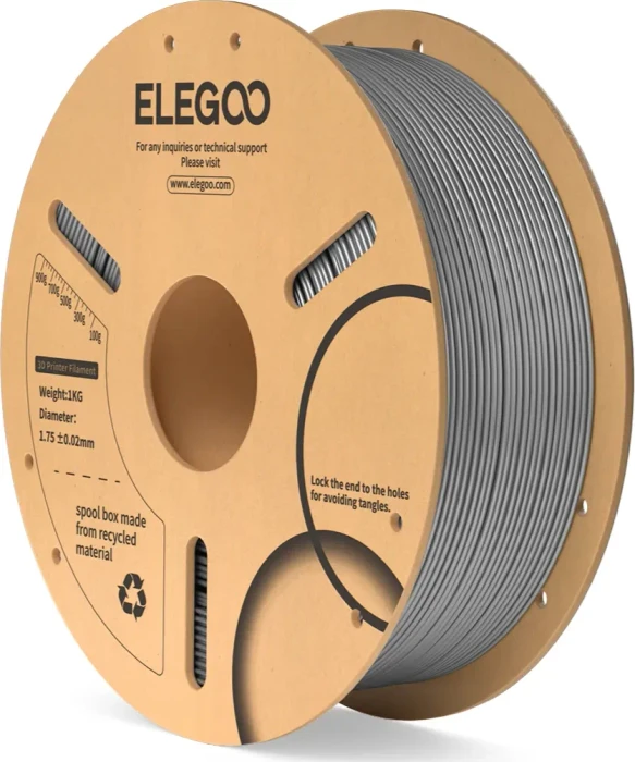 Elegoo PLA, Space Grey, Spule, 1.75mm, 1.00kg