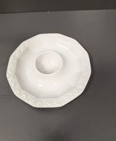 Rosenthal Maria Weiss Eierbecher mit Ablage