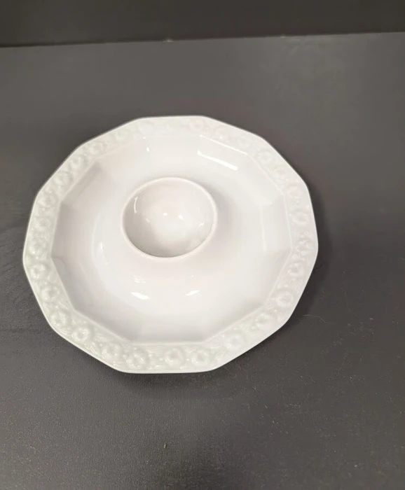 Rosenthal Maria Weiss Eierbecher mit Ablage