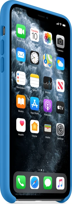 Apple Silikon Case für iPhone 11 Pro Max surfblau