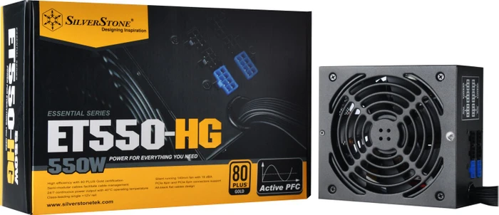 SilverStone Essential Gold ET550-HG 550W, ATX 2.4