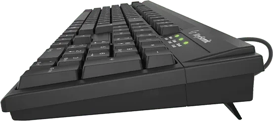 KeySonic KSK-8008U-IP IPX7 Keyboard, schwarz, USB, DE