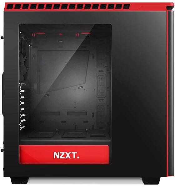 NZXT H440 schwarz/orange, Acrylfenster, schallgedämmt