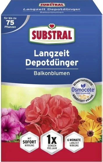 Evergreen Garden Care Substral Langzeit Depotdünger für Balkonblumen, 750g