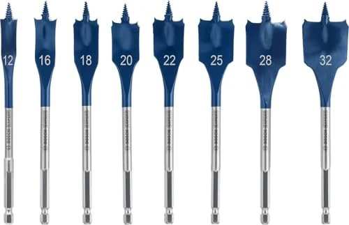 Bosch Professional EXPERT SelfCut Speed Flachfräsbohrer-Sortiment, 8-tlg.