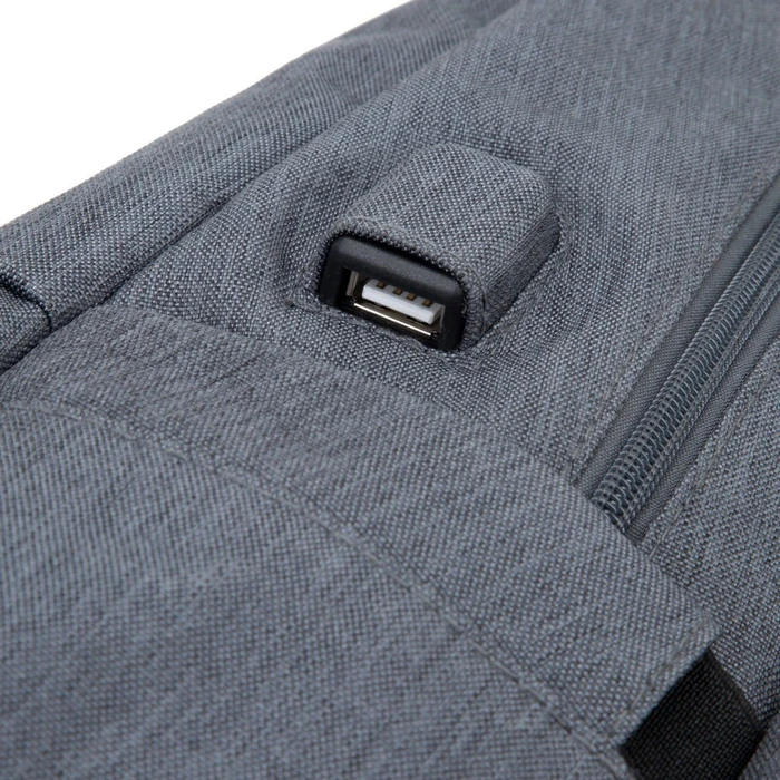 RivaCase Prater anti-theft Laptop Rucksack 17.3", Dark Grey