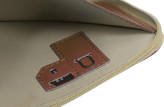 Stilgut Ledertasche mit Reißverschluss L cognac-braun