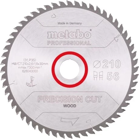 Metabo Precision Cut Kreissägeblatt 56Z, 210x1.8x30mm, 1 Stück