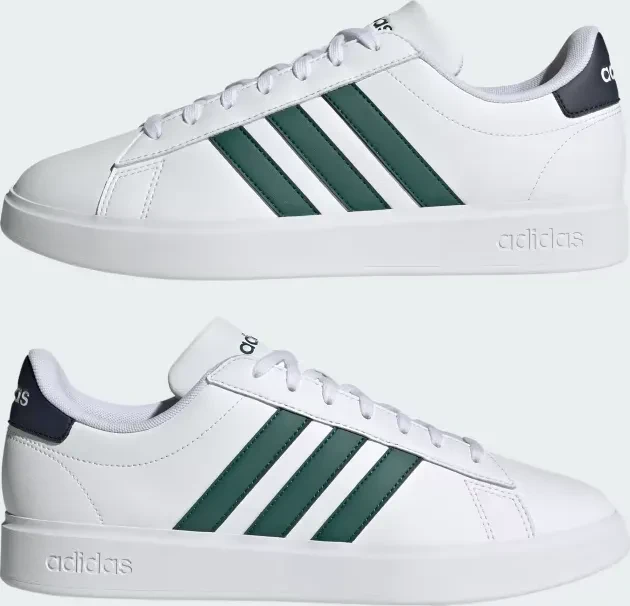 adidas Grand Court 2.0 cloud white/collegiate green/shadow navy