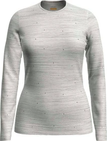 Icebreaker Merino 200 Oasis Ski Tracks Funktionsshirt langarm snow/midnight navy (Damen)