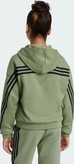 adidas Future Icons 3-Streifen Hoodie tent green/black (Junior)
