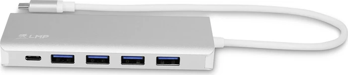 LMP USB-C Hub, 1x USB-C 3.0 [Stecker], silber