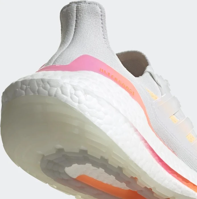 adidas Ultraboost 21 crystal white/acid orange (Damen)