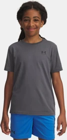 Under Armour Sportstyle Funktionsshirt kurzarm pitch gray/black (Junior)