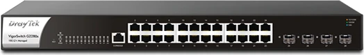 DrayTek VigorSwitch 2280x Rackmount Gigabit Managed Switch, 24x RJ-45, 4x SFP+