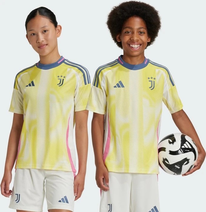 adidas Juventus Turin 2024/2025 Auswärtstrikot pure sulfur (Junior)