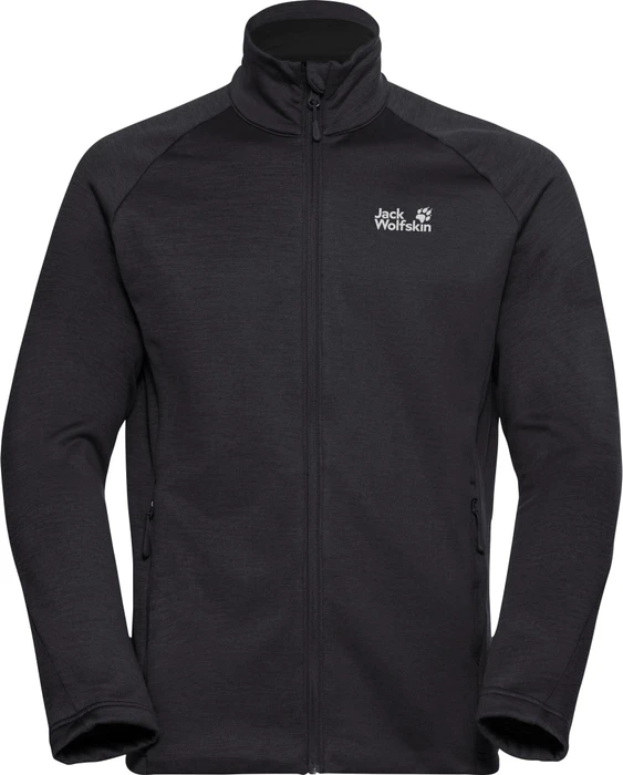 Jack Wolfskin Peak District FZ Jacke schwarz (Herren)