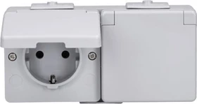 Jung WG 600 SCHUKO Zweifach-Steckdose waagrecht 16A 250V