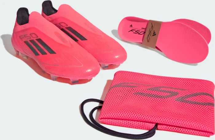 adidas F50 Elite Laceless FG turbo/aurora black/platinum metallic