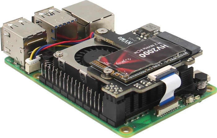 Geekworm X1003 PCIe auf M.2 Key-M NVMe Adapter-Board, M.2 M-Key 2230/2242 NVMe Slot für Raspberry Pi 5