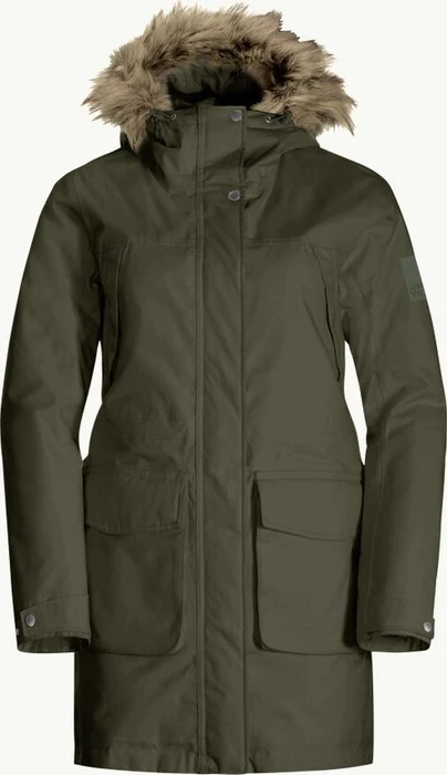 Jack Wolfskin Winterfrost Ins Funktionsmantel island moss (Damen)